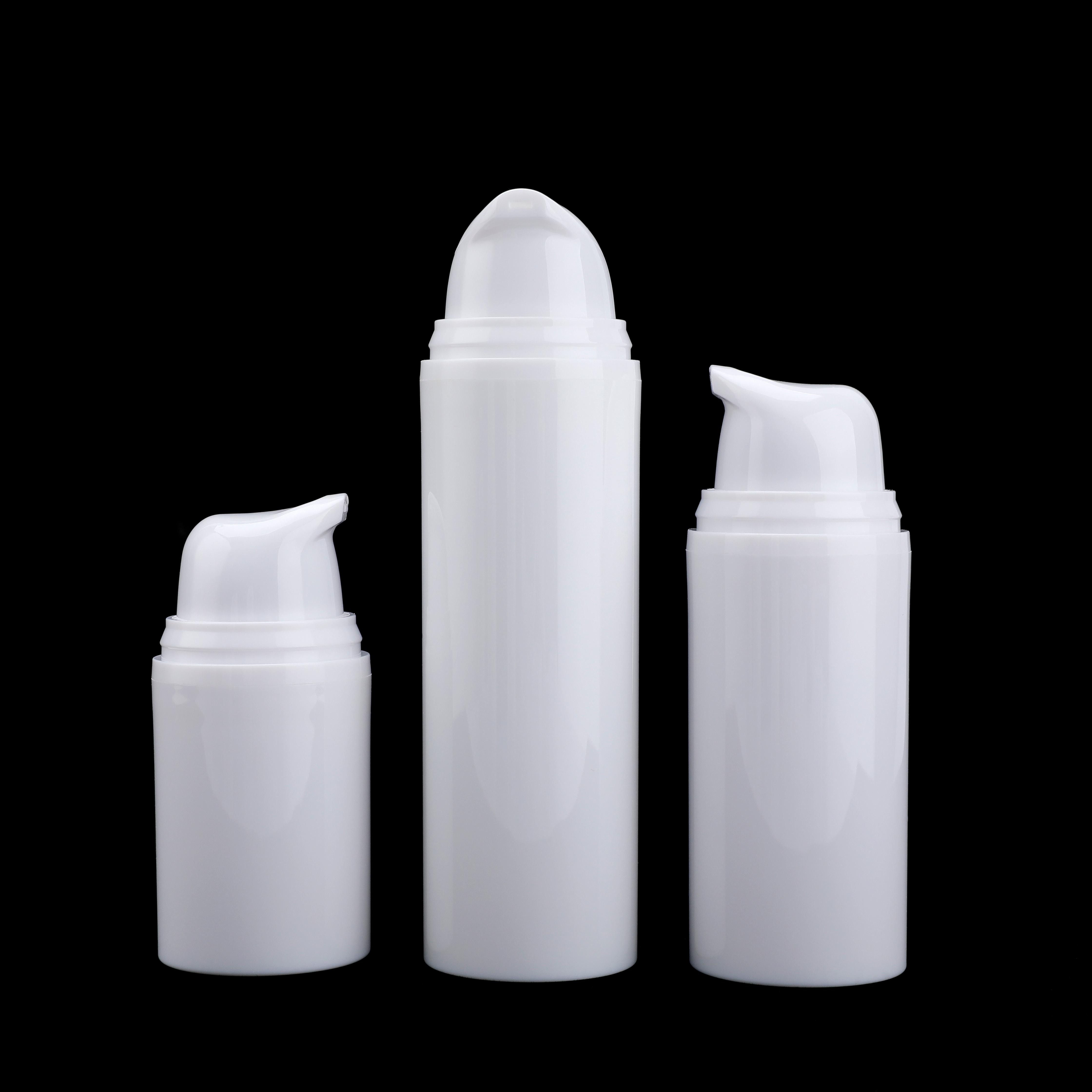 Embalagem de cosméticos 15ml 30 ml 50ml PP PE Eco Frasco de base de pressão de pequena capacidade 