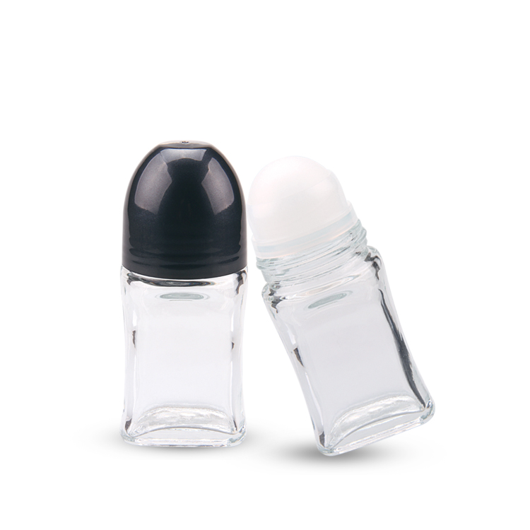 Frascos de vidro desodorante roll on roll on roll de 50 ml para perfume por atacado