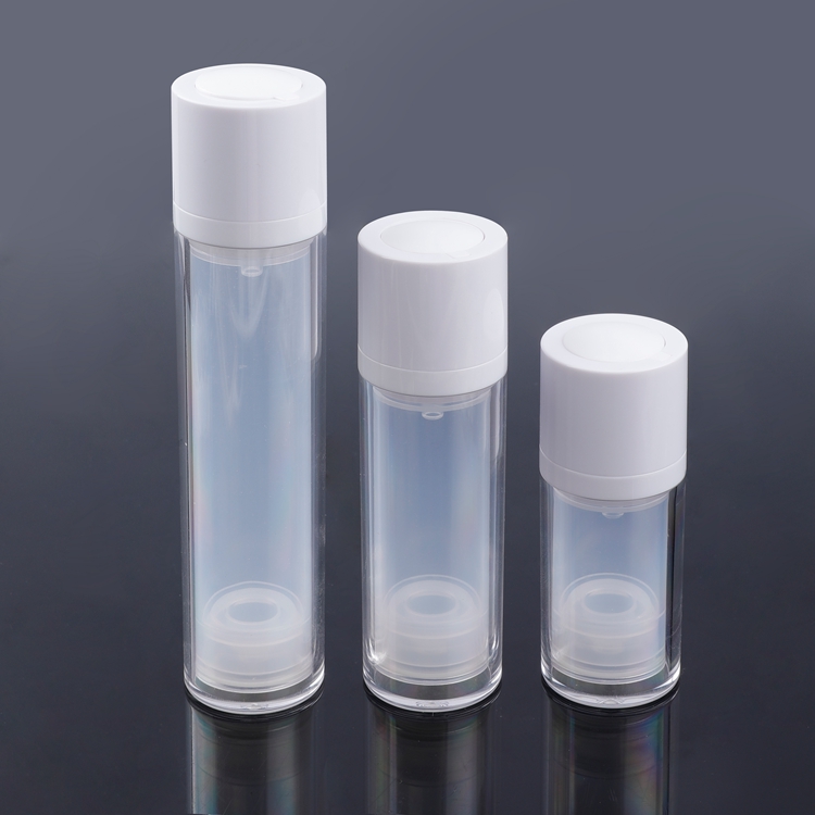 Embalagens de cuidados pessoais Embalagens cosméticas AS PP PE 5/10/12/15ML Loção Airless Luxo Bomba Airless Frascos Cosméticos
