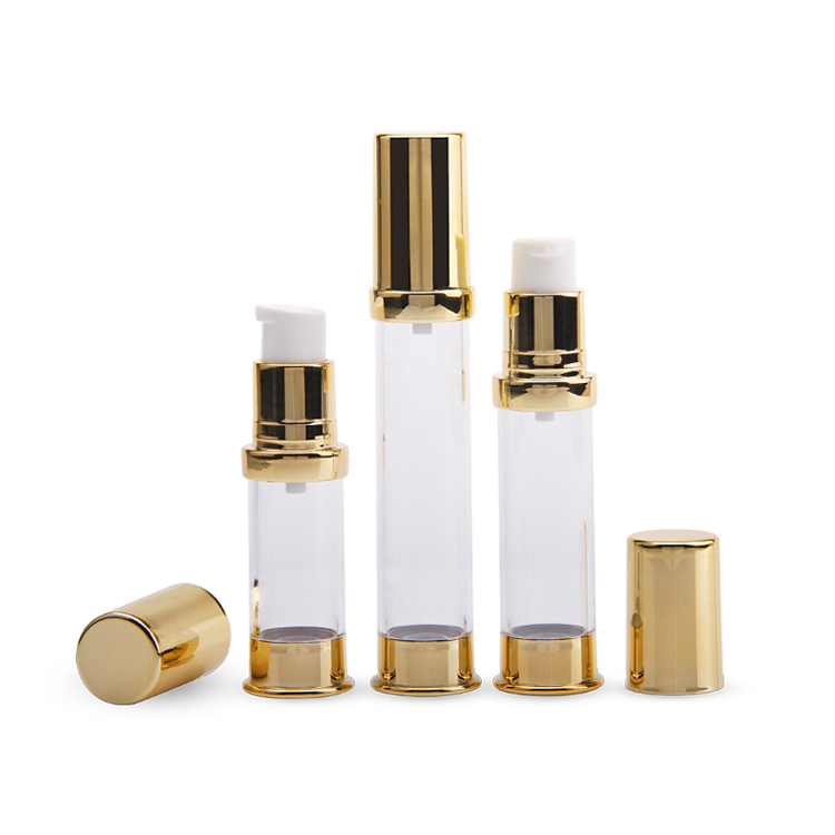  Frasco de bomba de soro sem ar cosmético fashion 5ml 10ml 12ml para cuidados com a pele