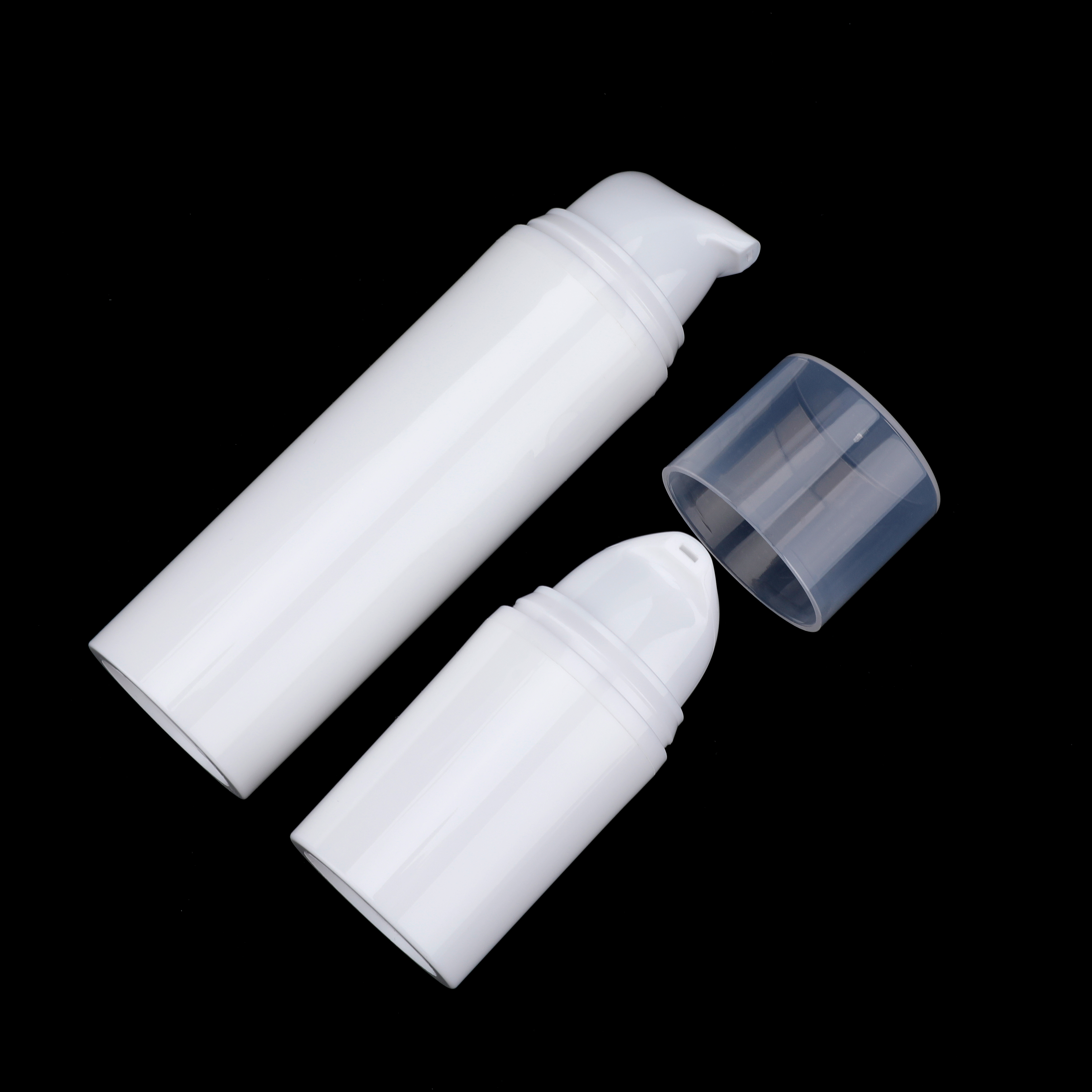 Embalagem de cosméticos 15ml 30 ml 50ml PP PE Eco Frasco de base de pressão de pequena capacidade 