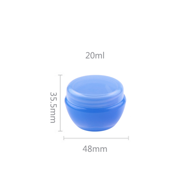 Frasco cosmético plástico 10g 20g 30g Pp com tampas de rosca Personalizar logotipo