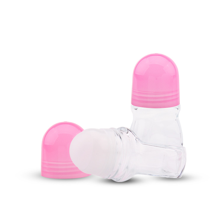 Tampa de rosca personalizada vazia colorida de boa qualidade desodorante cosmético por atacado 50 ml vidro rolo em garrafas