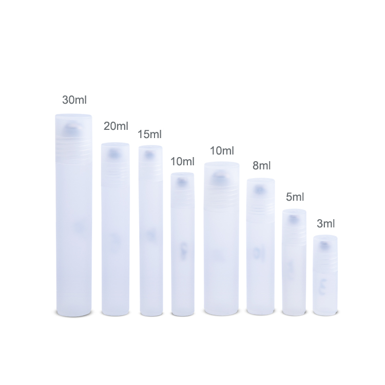 3ml 5ml 8ml 10ml 15ml 20ml 30ml óleo essencial desodorante vazio reutilizável roll on aplicador frasco mini roll on frascos