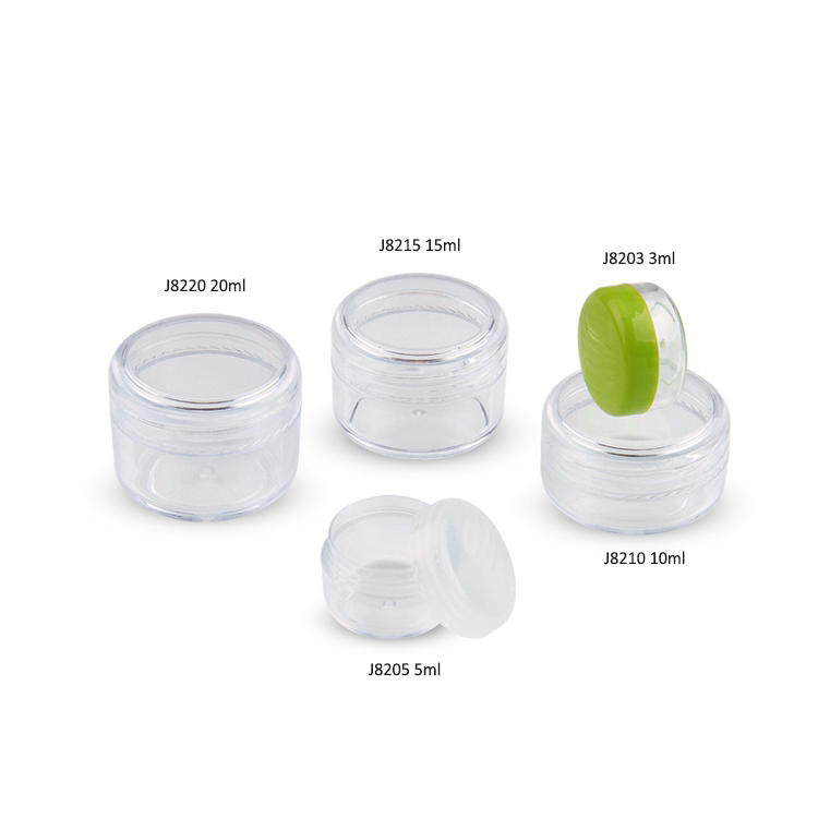 Fábrica de embalagens para cuidados com a pele atacado fábrica de moda personalizada OEM ODM plástico recarregável de alta qualidade frasco cosmético de plástico de luxo 10g com tampa